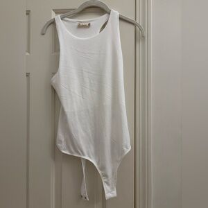 White altard state bodysuit